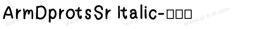 ArmDprotsSr Italic字体转换